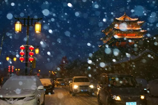 大同2018年的第一次與雪的邂逅，大同你太美了！