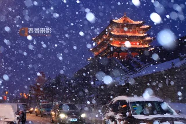 大同2018年的第一次與雪的邂逅，大同你太美了！